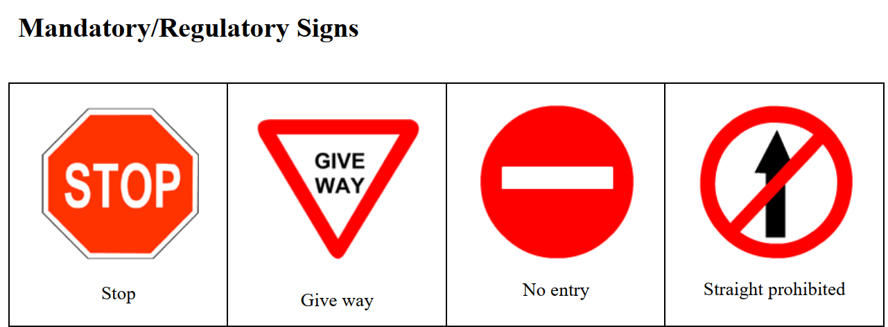 Road Signs